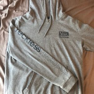 Young & Reckless gray hoodie